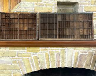 Antique printer's trays