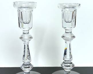 Waterford crystal candle holders 