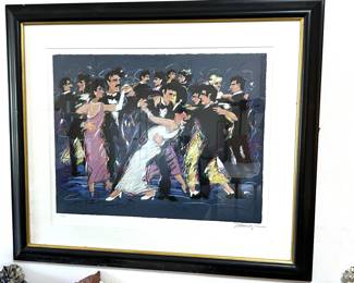 James Talmadge serigraph, Having A Ball, signed and number 128 out of 299