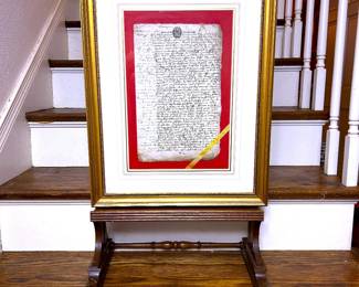 Antique 17th century French Marriage Contract 