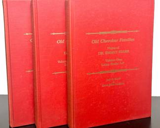 Books Volumes 1, 2 & 3 Old Cherokee Families, from the notes of Dr. Emmet Starr 