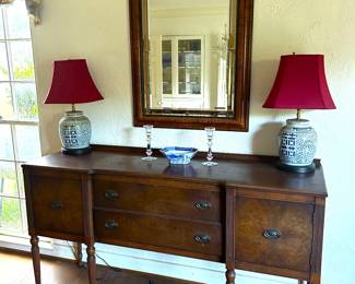 1920s Sheraton revival style sideboard 