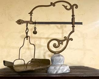 Antique Italian Scale .....To register so you can place bids go to www.capitolsalesservices.hibid.com 