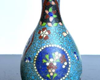 Japanese Cloisonne Pottery Vase