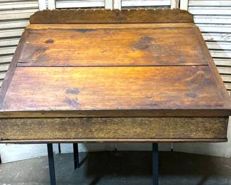 Antique table top Clerk's sloping top clerk's writing desk 