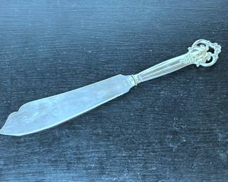 Mid century sterling silver serving knife from Denmark