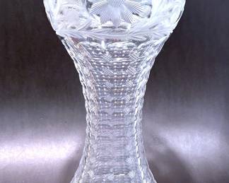 Antique American Brilliant Cut Glass Vase