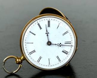 Antique 19th century Cylindre 8 Rubis Key wind manual movement pocket watch  .....To register so you can place bids go to www.capitolsalesservices.hibid.com 