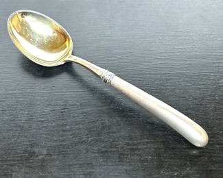 Antique silver spoon from Sorenson  .....To register so you can place bids go to www.capitolsalesservices.hibid.com 