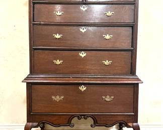 Antique 18th Century Highboy Chest of Drawers 
