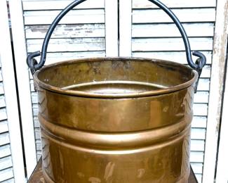 Antique copper pail