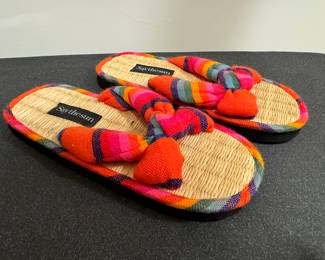 Women's Saythesun Wicker Sole Thongs Size 7/8