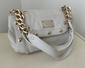 Michael Kors White Leather Handbag