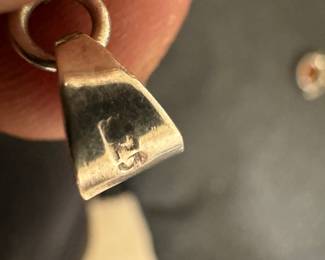 Sterling Silver w Amber Earrings & Pendant