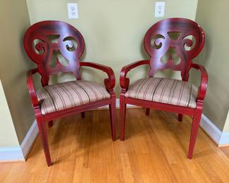 Arhaus Upholstered Seat Armchairs (2 Total)