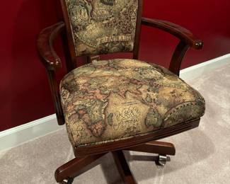 Global Upholstered Swivel Game Chairs (4pc)