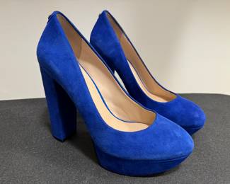 Women's Guess Blue Suede 4" Pumps Size 7-1/2M