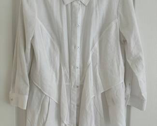 Women's HD in Paris White Cotton Poplin Size 4 (Never Worn / Still Tagged)