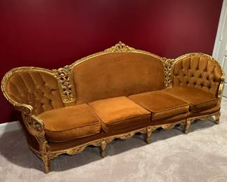 Victorian Tufted 4 Seat Super Sofa (104"W x 33"D x 41" Back Height)