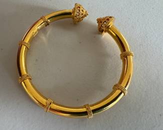 24K Gold Bangle 