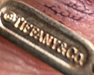 Tiffany & Co Sterling Silver Necklace with Infinity Pendant