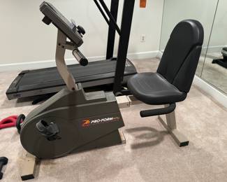 Pro-Form 975s Silent Magnetic Resistance Recumbant Stationary Bicycle 