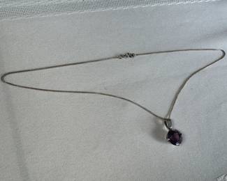 Sterling Silver Necklace with Pendant