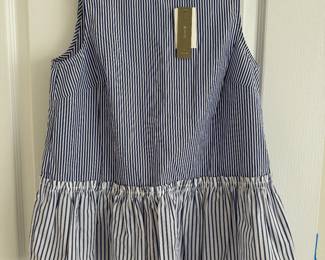 Women's J Crew Striped Peplum Top Size XS (Never Worn / Still Tagged)