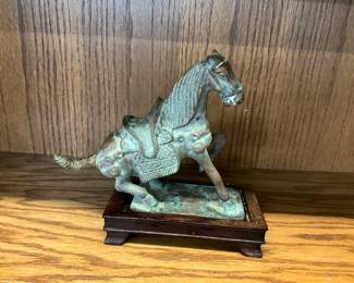 BRONZE CHINESE WAR HORSE