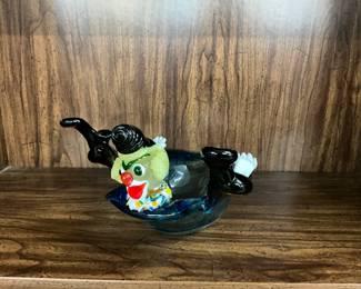 Murano art glass clown