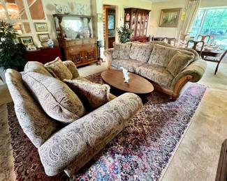 Upholstered Couch & Love Seat