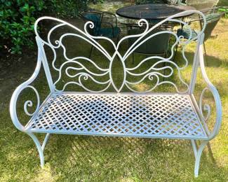 Butterfly Metal Bench