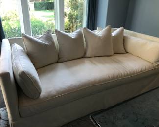 Lillian August white sofa $950
