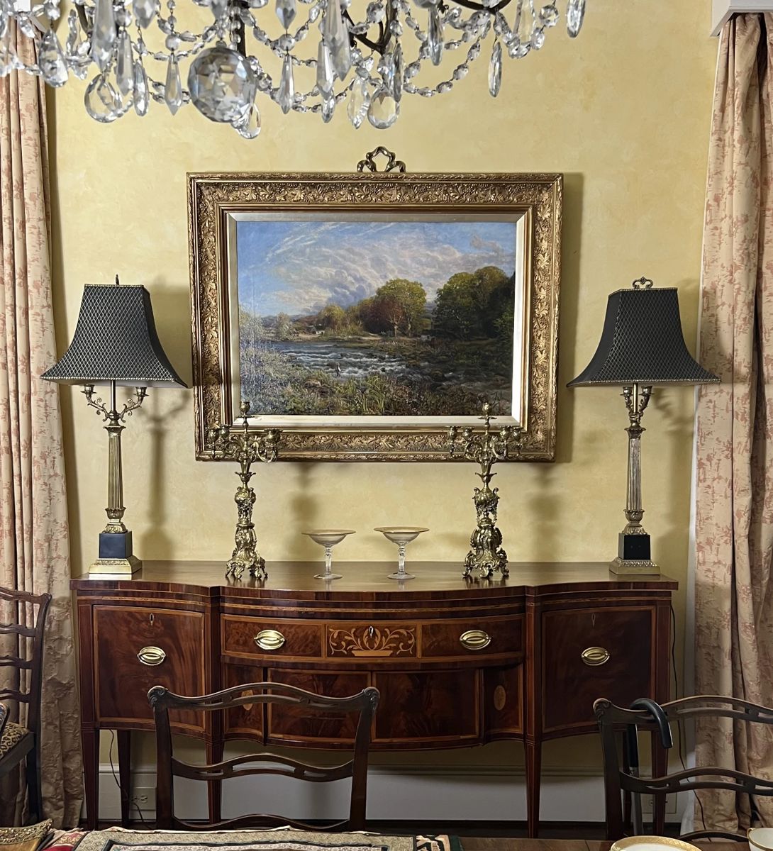 Baltimore Federal Sideboard.  G W Mote Painting