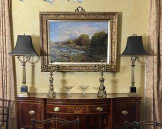 Baltimore Federal Sideboard.  G W Mote Painting