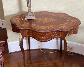 French inlaid table