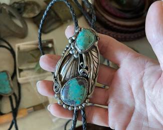 Turquoise jewelry Bolos and Belt Buckles