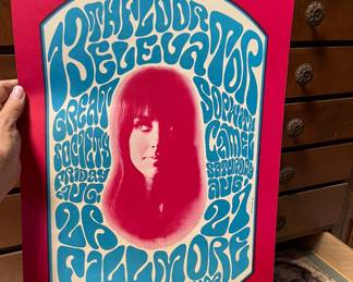 Authentic first Run psychedelic Posters Filmore Auditorium Bill Graham, the thirteenth Floor poster 