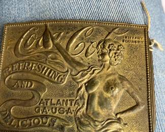 Antique Coca Cola Belt Buckle - the holy grail for coke collections - made in the Tiffany Foundry 