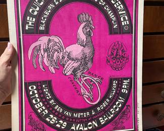 Original
Run poster Avalon Ballroom by the quicksilver messenger service, by the family dog.  Blackburn & Snow 1966 original poster