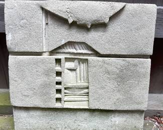 Concrete Panel in The manner of Paolo Soleri - Arcosanti - 30" x 30" 