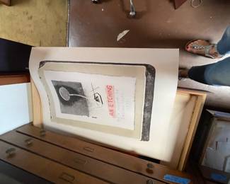 David Hockney An Etching and a lithograph