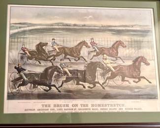 "The Brush on the Homestrech" Print.  