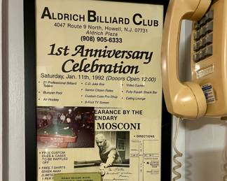 Aldrich Billard Club advertisement