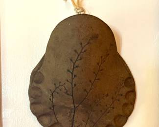 Painted horseshoe crab shell