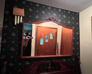 Oak Mirror, this mirror is from the famous "Marilyn Monroe House" in Hudson.  According to folklore she did look in this mirror