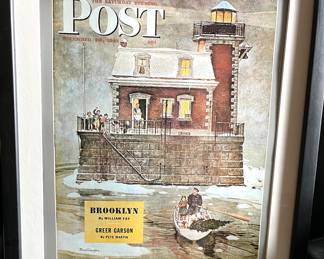 Hudson Lighthouse Saturday Evening Post Cover