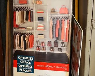 Unopened Closet Maid closet unit