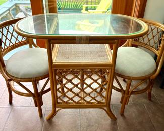 Rattan dinette 