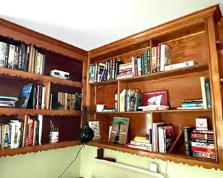 Books, shelves are not for sale